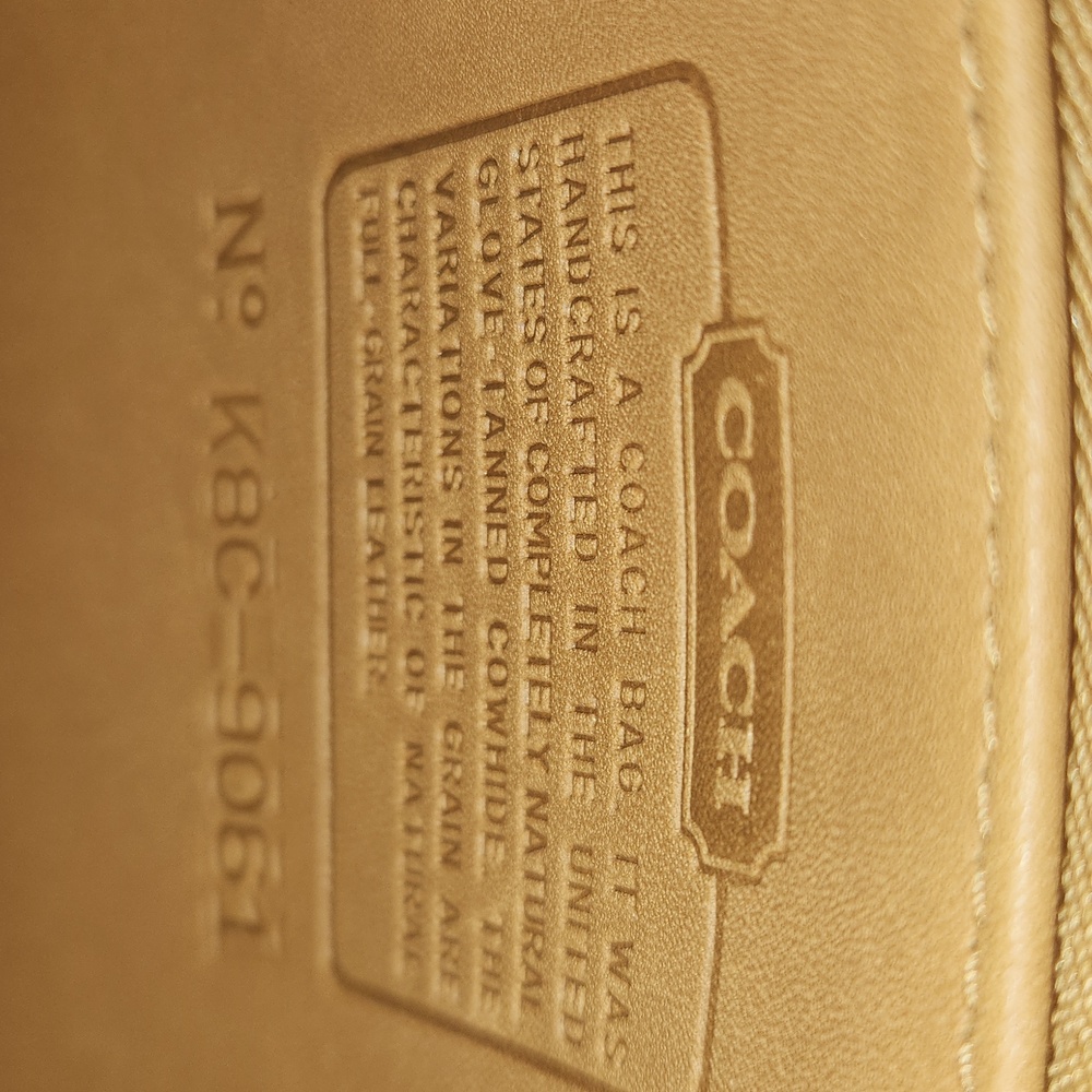 COACH Rambler's Legacy Vintage Tan Leather Shoulder Crossbody Bag 9061 - Picture 9 of 9